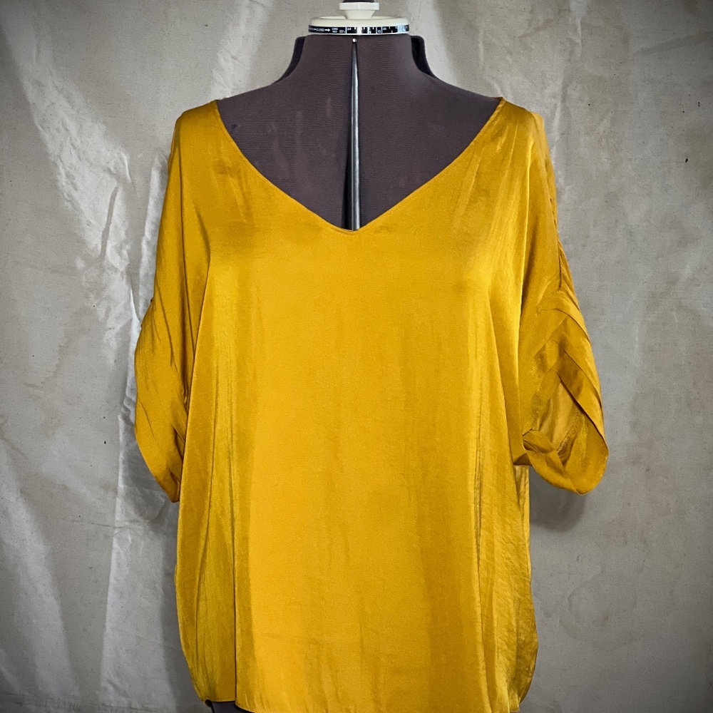 New Without Tags: Naked Zebra Gold Blouse